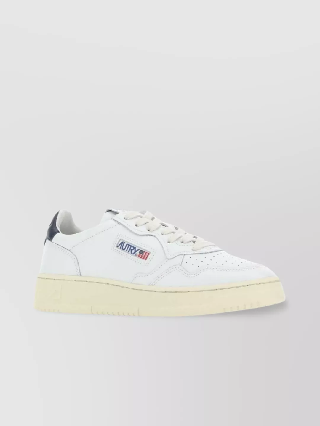Shop Autry Leather Medalist Sneakers With Color Block Design