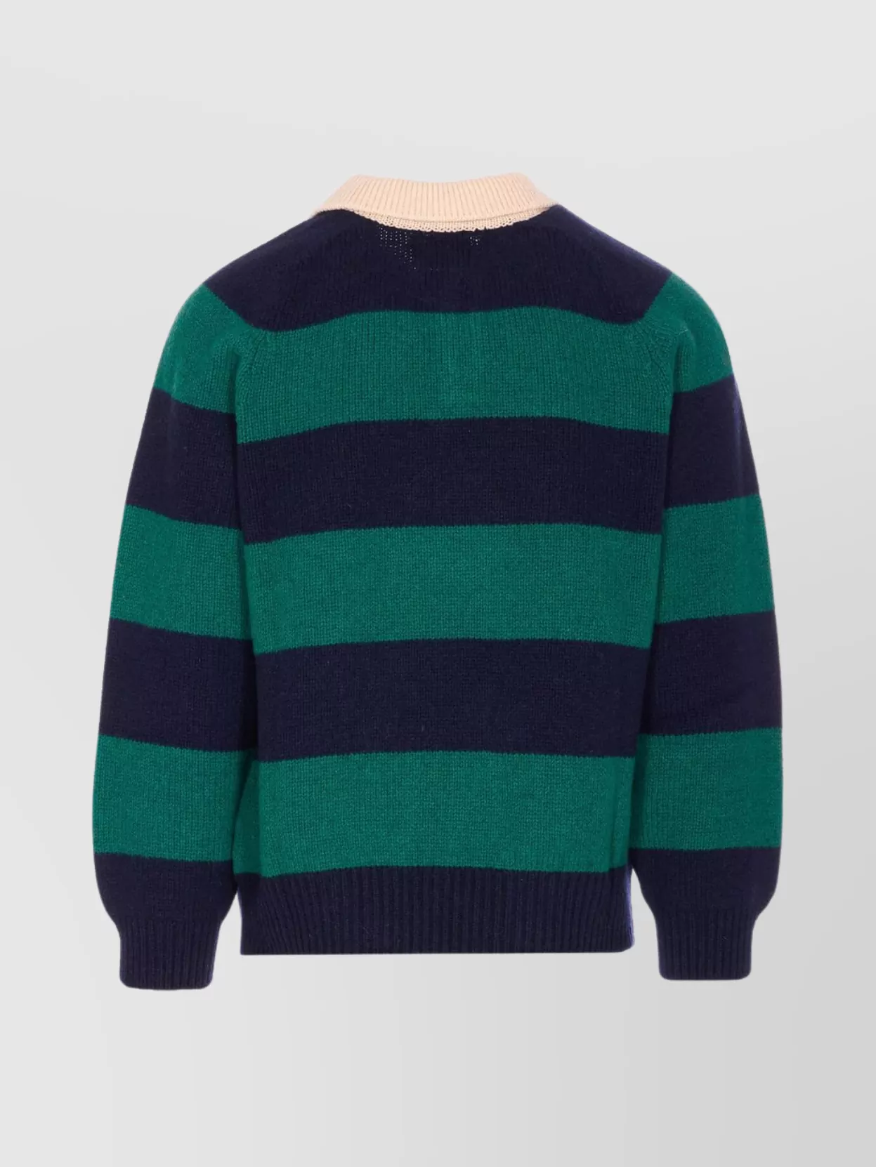 Howlin' Striped Crewneck Sweater Long Sleeves In Green