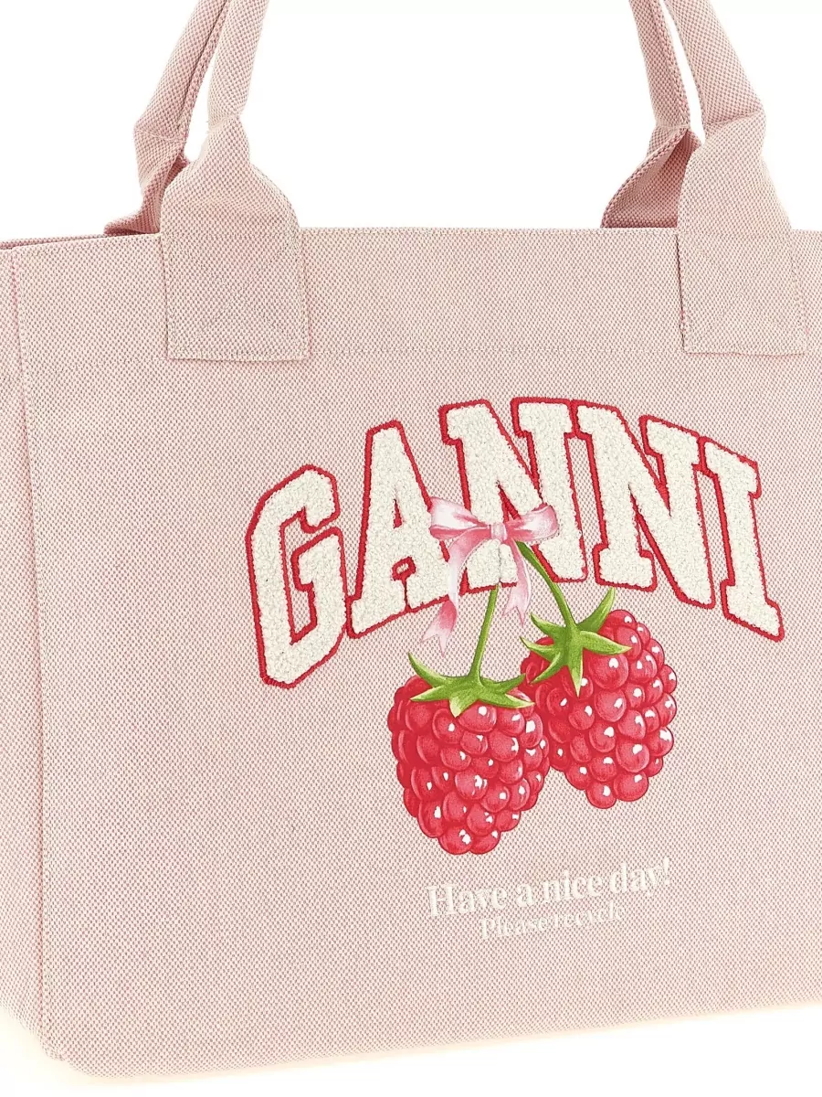 Ganni Medium Recycled Polyester Beach Bag