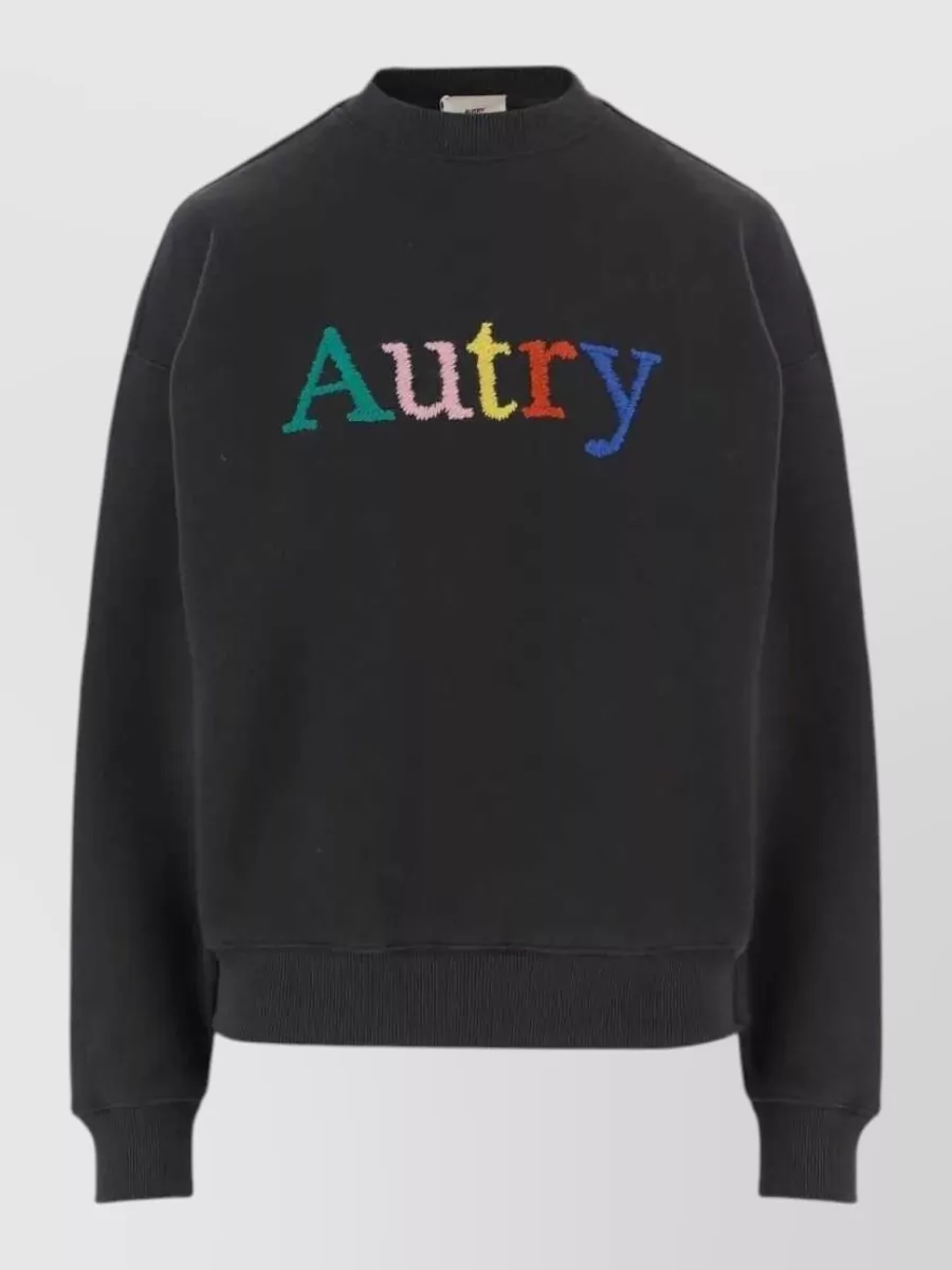 Autry cotton fleece regular-fit logo sweatshirt