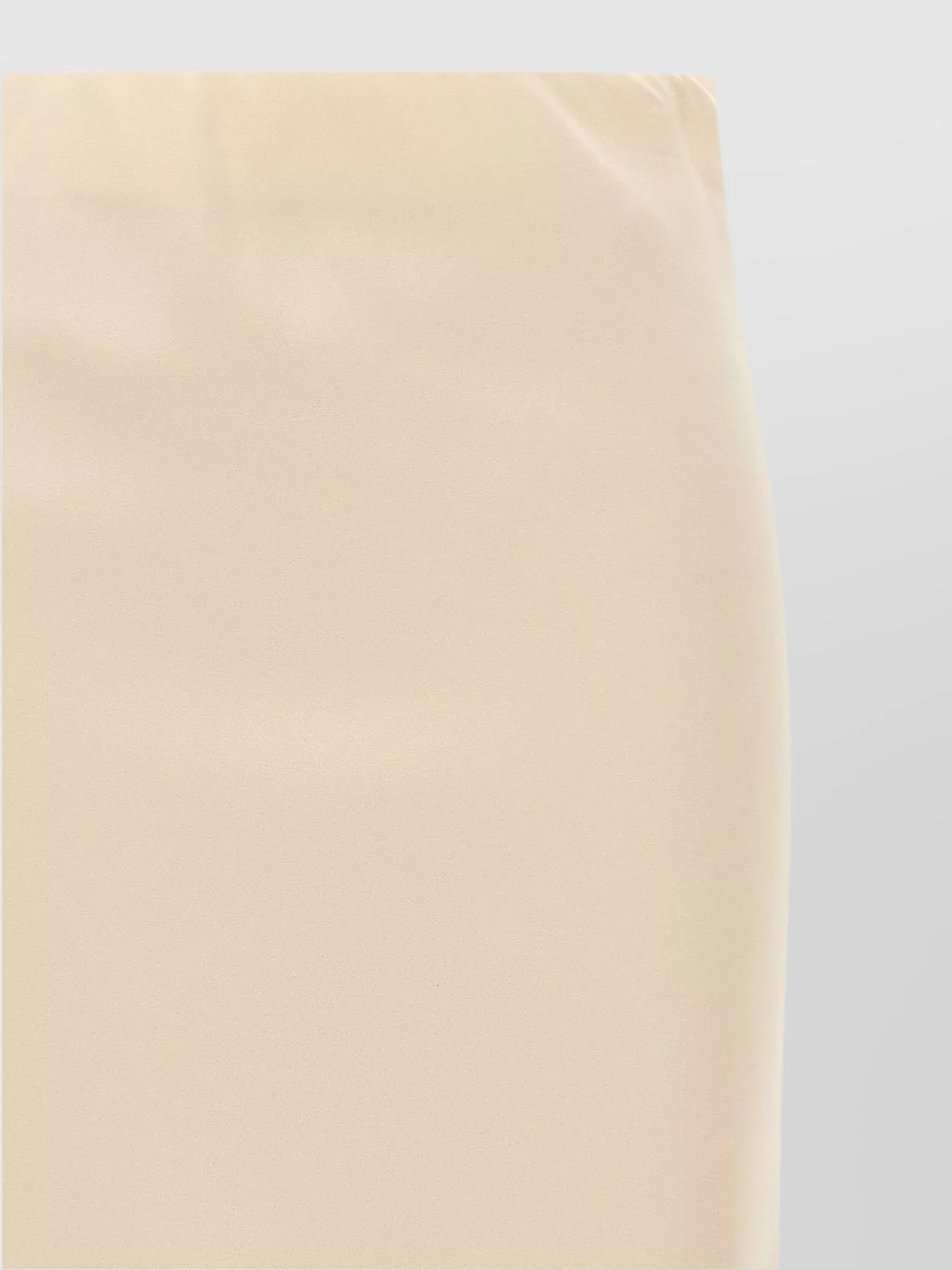 Brunello Cucinelli High Waist Midi Skirt With Side Slit In Neutral