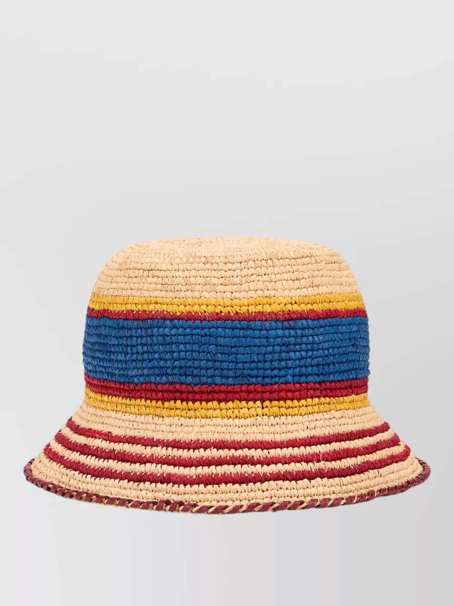 Paco Rabanne Raffia Bucket Hat