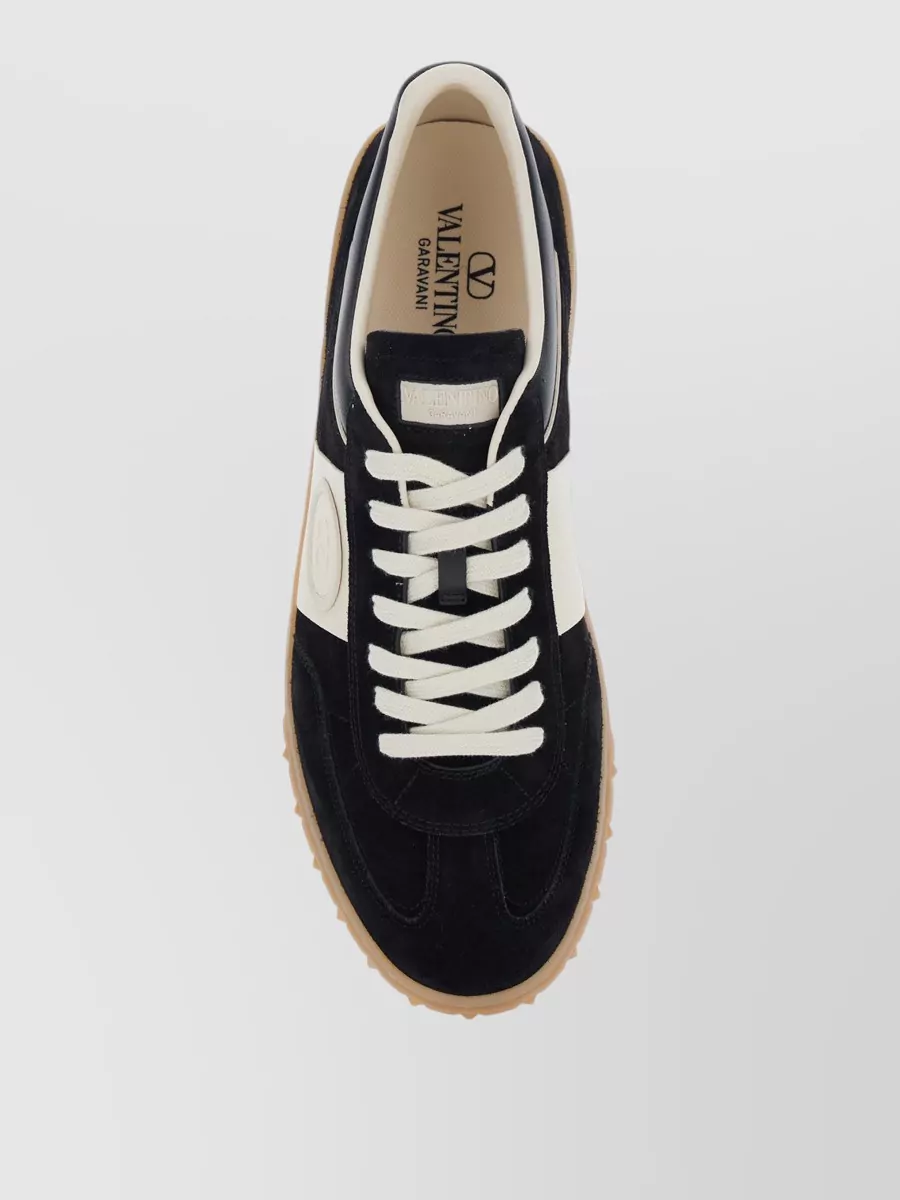 Valentino Low Top Sneakers Round Toe Rubber Sole