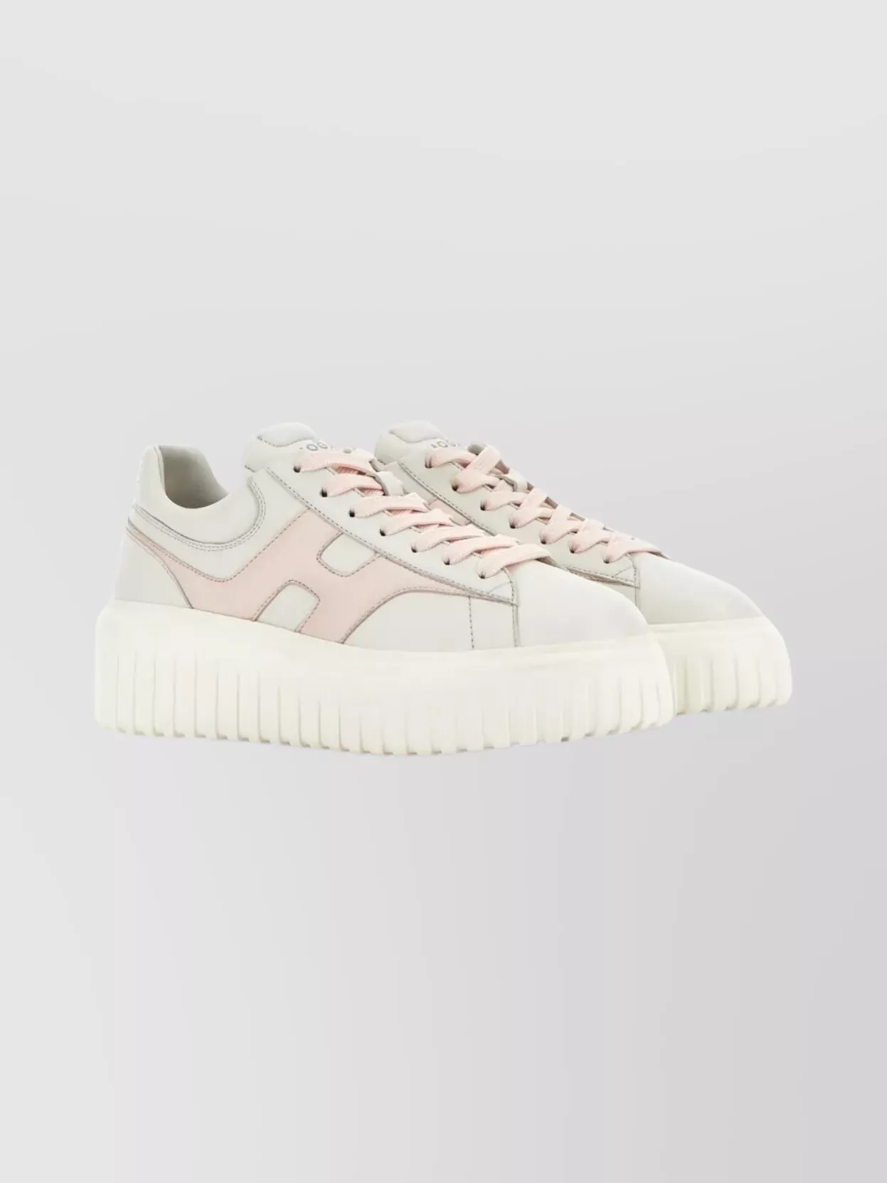 Hogan Stylish Sneakers With Platform Sole And Round Toe In Neutral