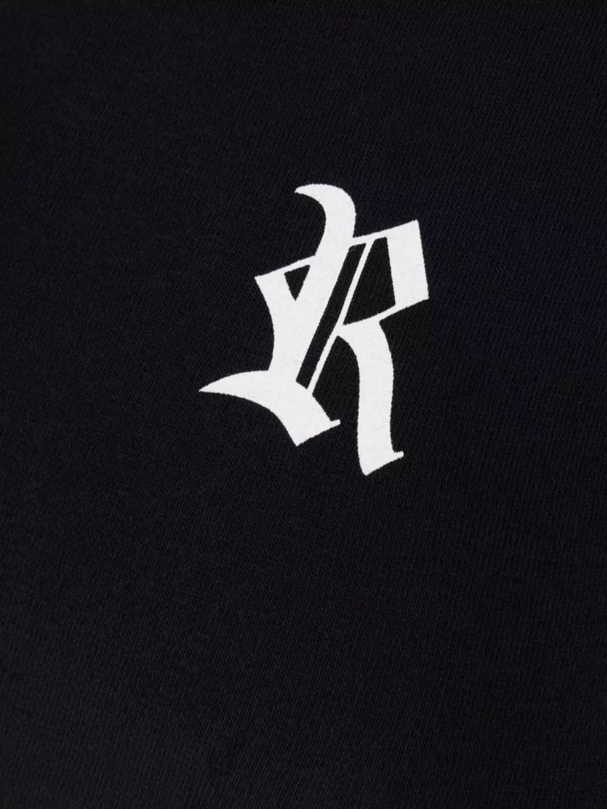 RAF SIMONS SLEEVELESS COTTON TOP LOGO PRINT