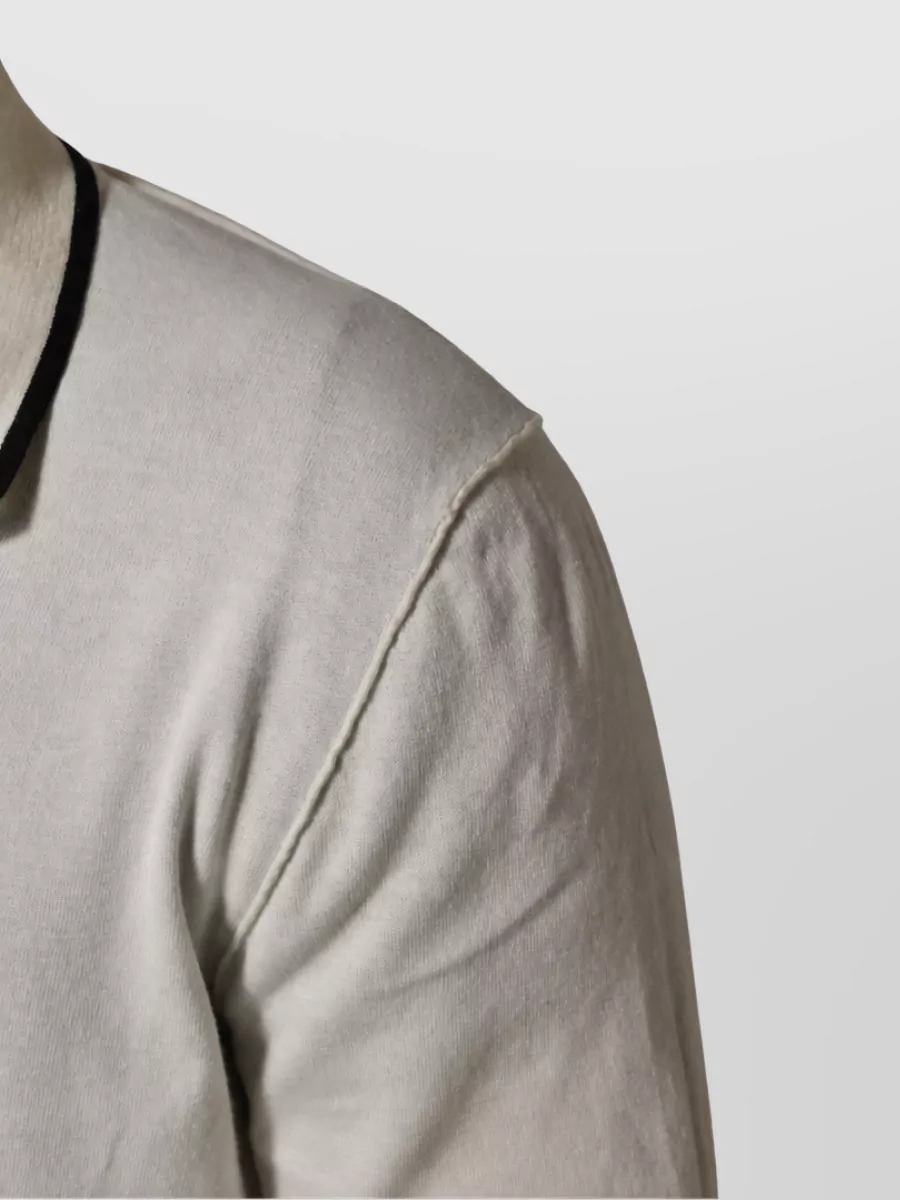 Dolce&Gabbana Cotton Blend Polo Sweater