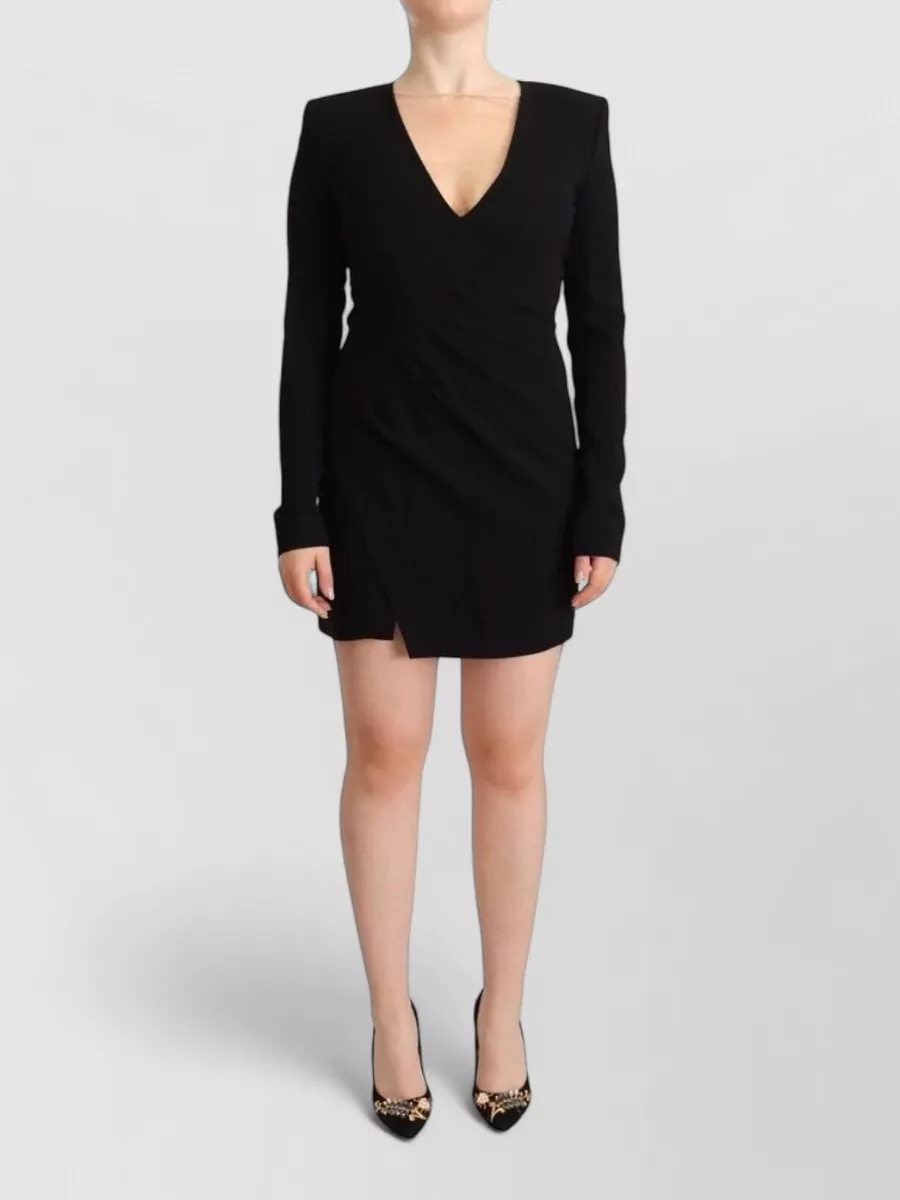 Dsquared2 long-sleeve v-neck mini dress