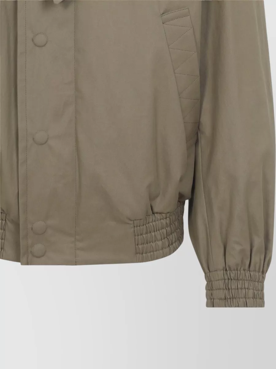 Dries Van Noten Cotton Asymmetric Belted Bomber Jacket