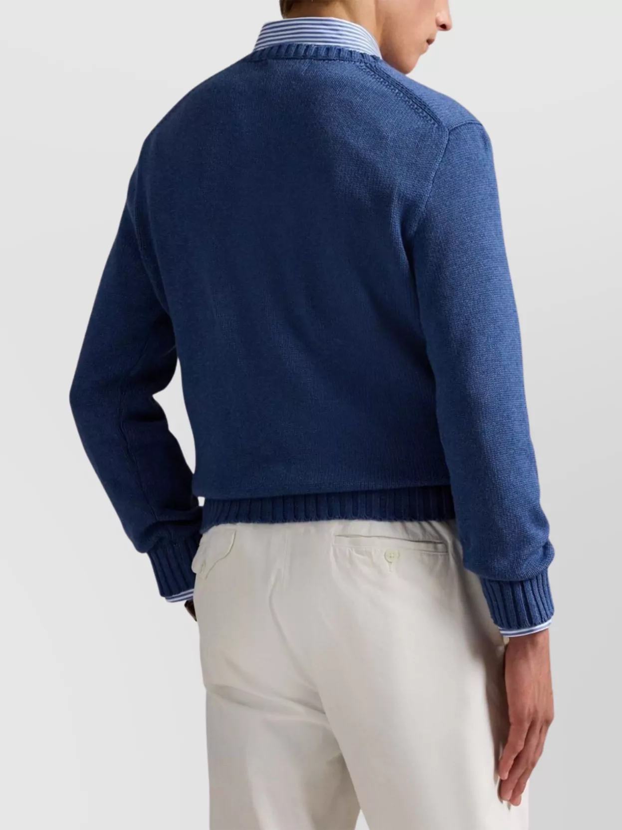 Ralph Lauren Printed Cotton Crew Neck Sweater