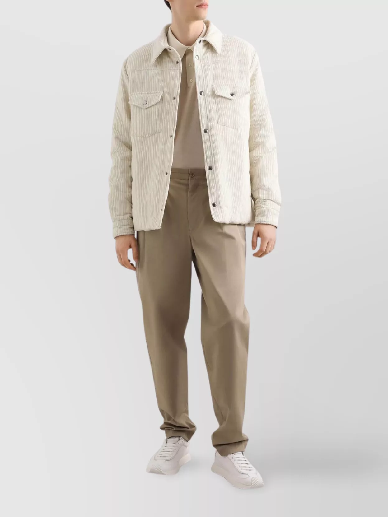 Dolce & Gabbana Tailored Trousers With Pleats And Pockets In Neutral