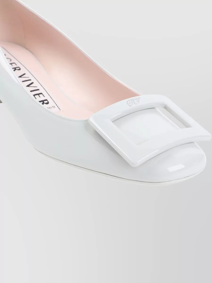 Roger Vivier Roundy Lacquered Pumps Buckle Detail