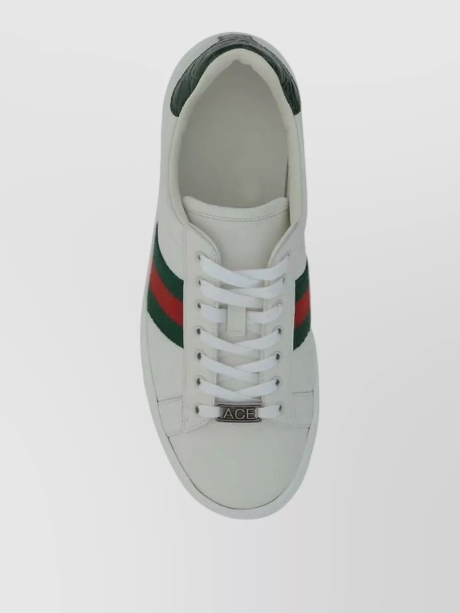 Gucci Leather Low-Top Sneakers