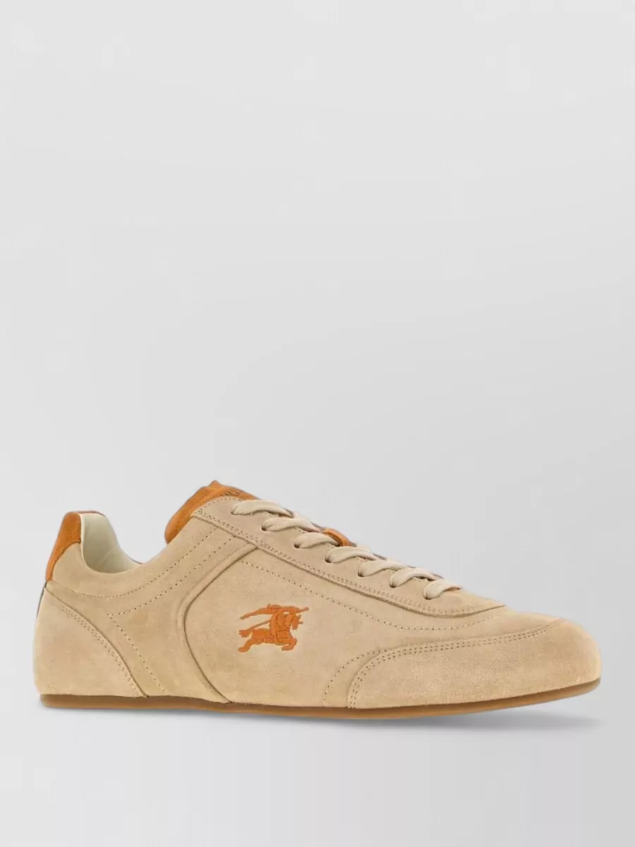 Burberry suede leather lace-up sneakers