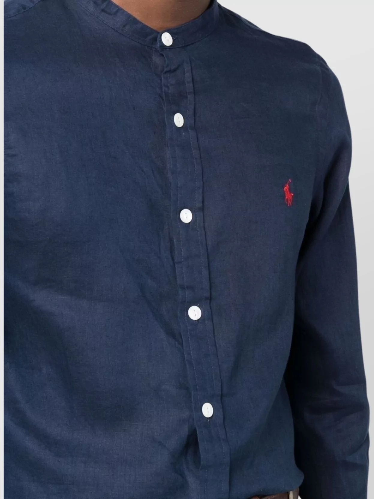 Ralph Lauren Long Sleeve Mandarin Collar Shirt Design