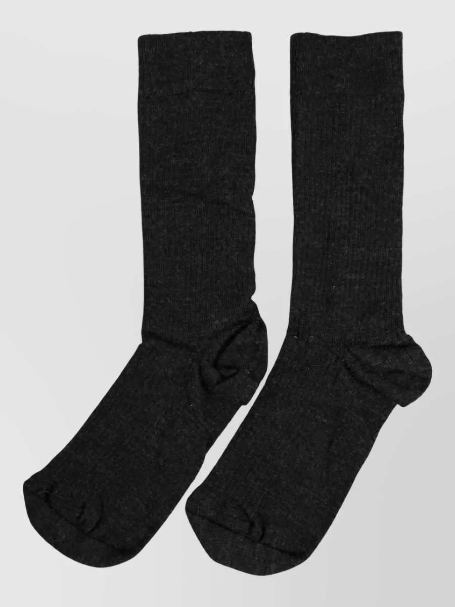 Dolce&Gabbana wool logo mid-calf socks