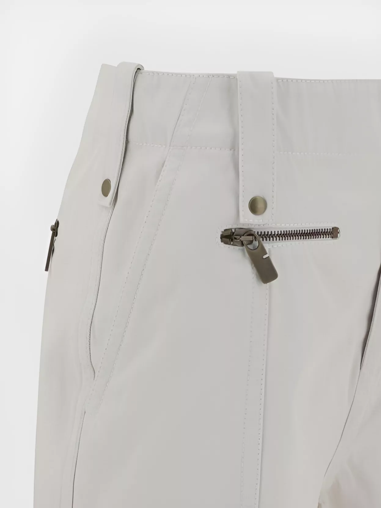 Shop Burberry Modern Cotton Capri Trousers With Zipper Pockets