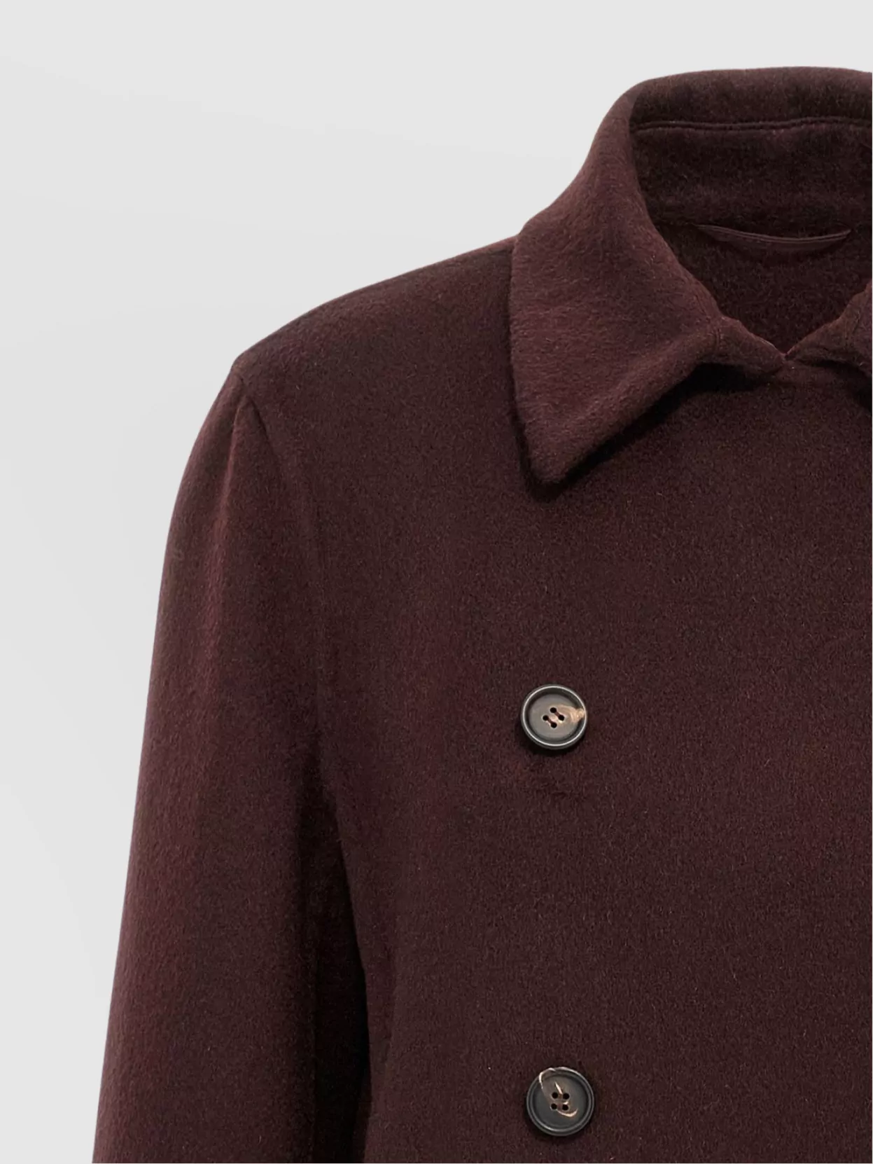 Brunello Cucinelli Cashmere Coat With Buttoned Cuffs And Double-Breasted Design