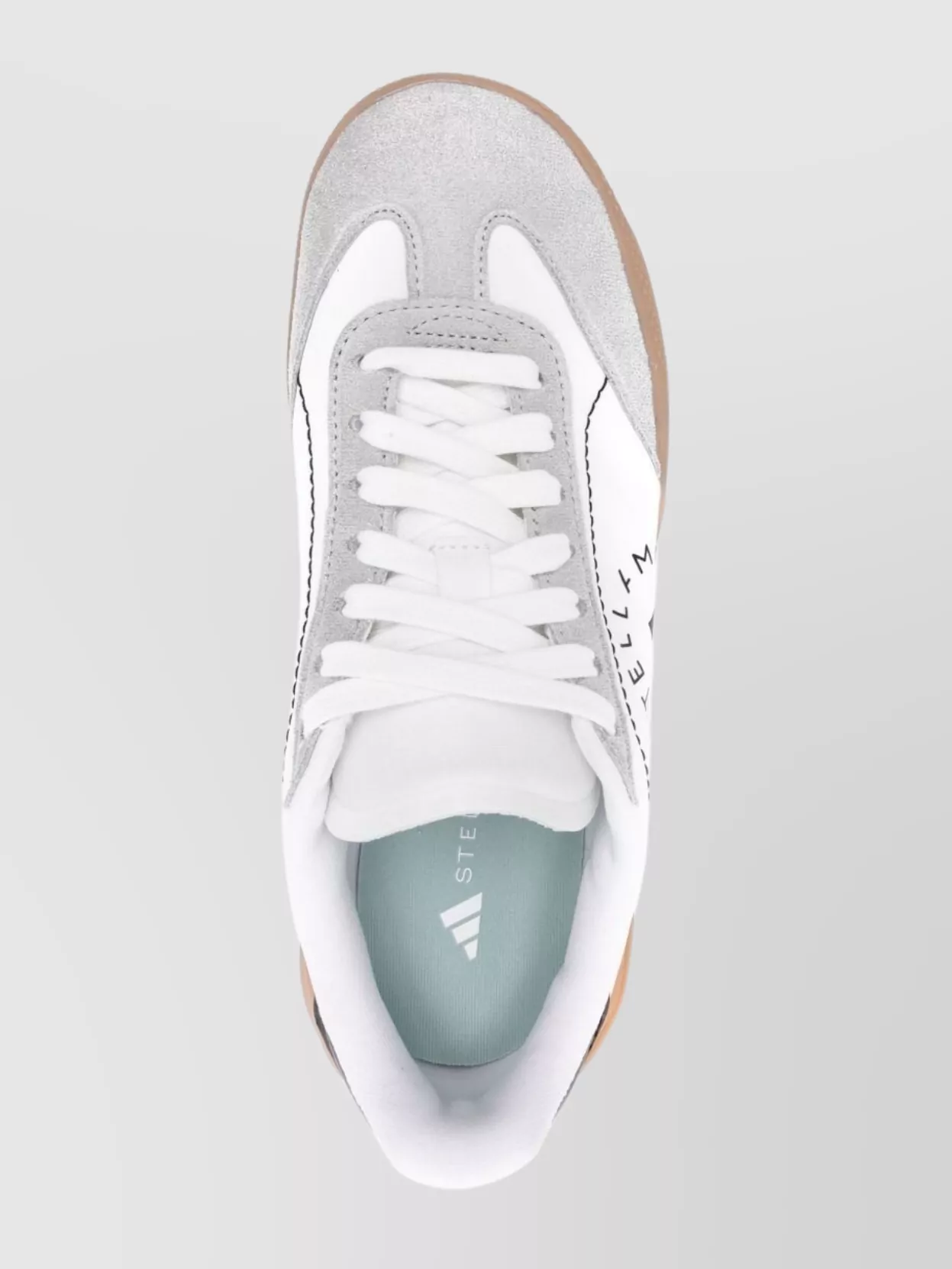 Adidas By Stella Mccartney Round Toe Low-top Sneakers With Contrasting Sole In Multi