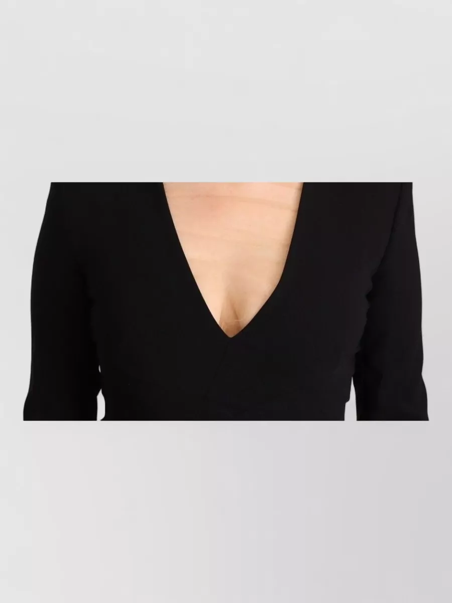 Dsquared2 Long-Sleeve V-Neck Mini Dress