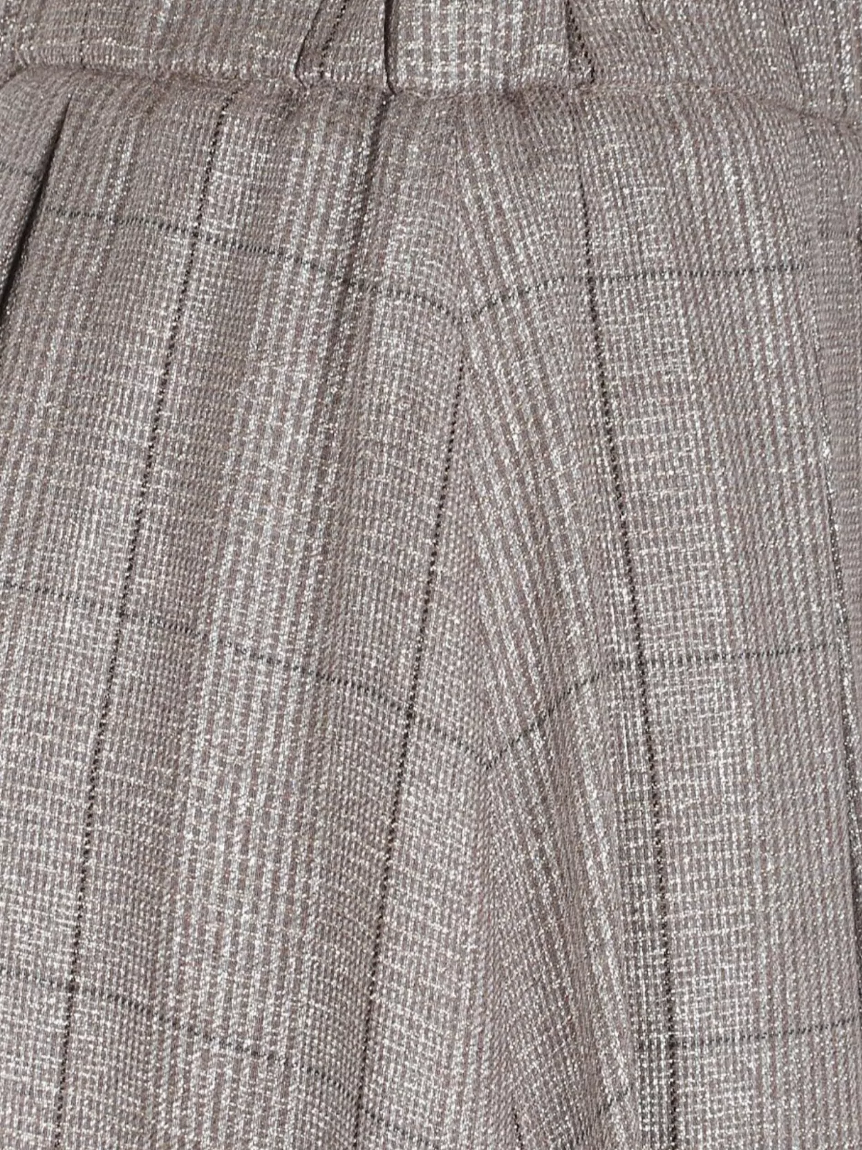 Peserico High Waist Metallic Pleated Skirt