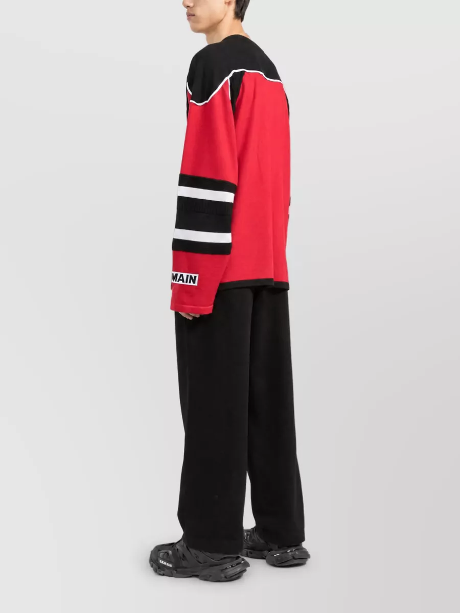 Balmain Virgin Wool Boxy Sweater