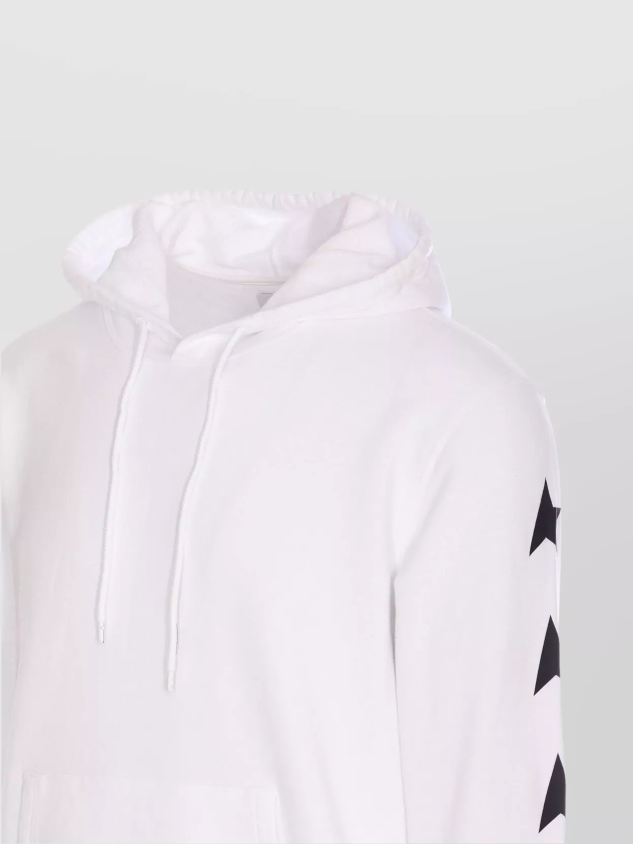 Golden Goose Star Print Hooded Sweater With Kangaroo Pocket
