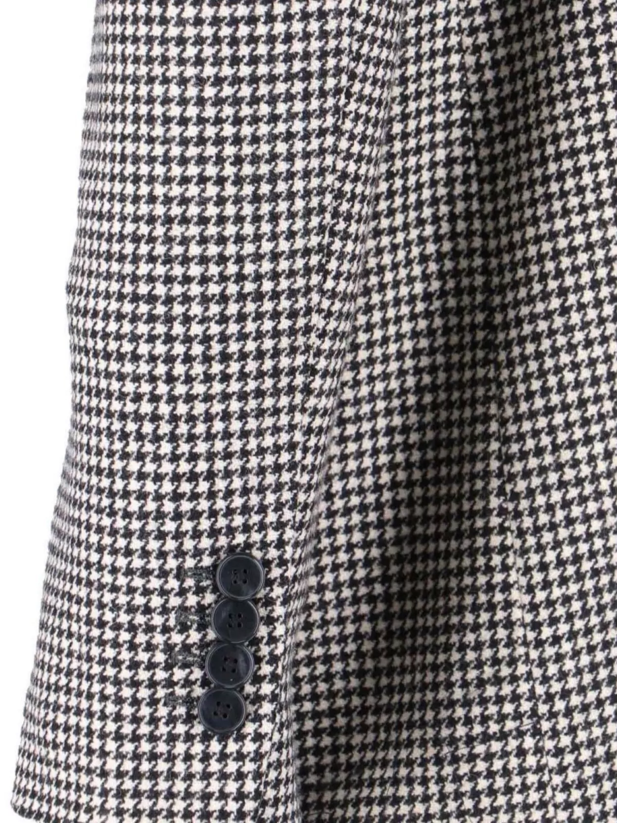 Lardini Blazer Houndstooth Notched Lapels Front Pockets