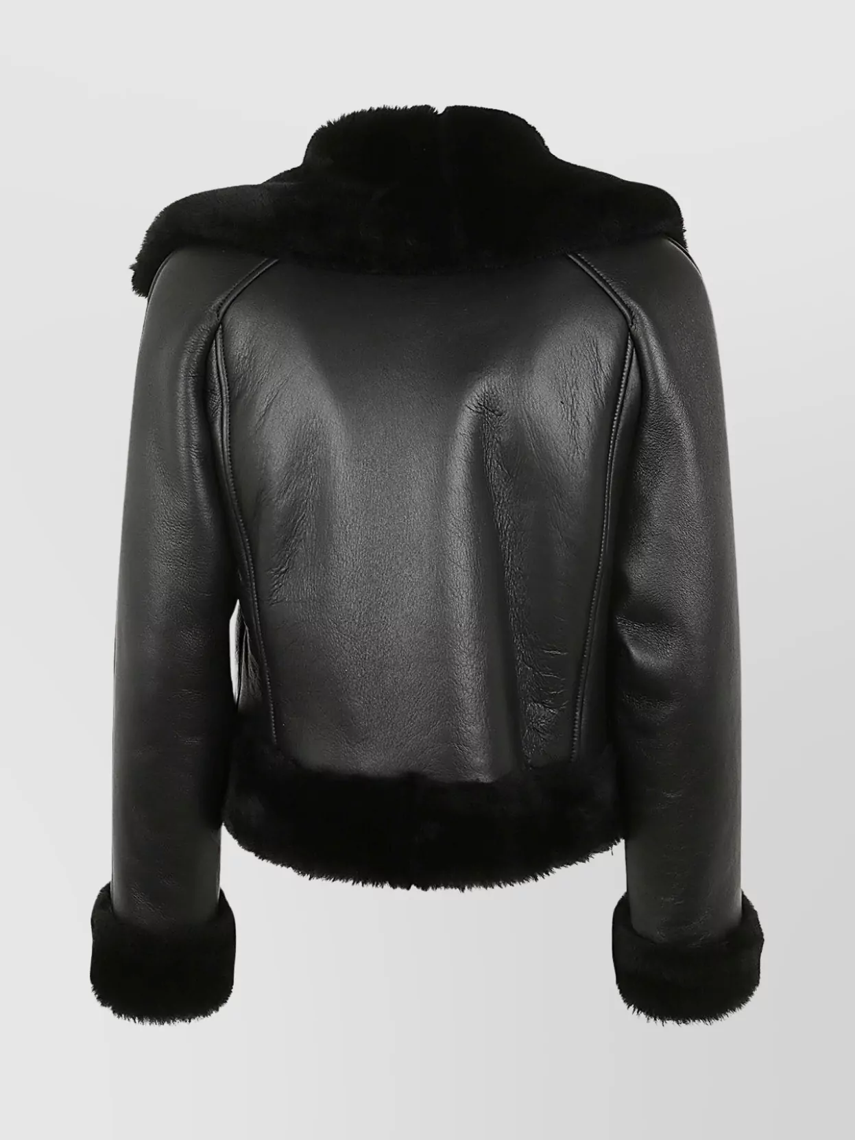 Blancha Cropped Shearling Coat Faux Fur