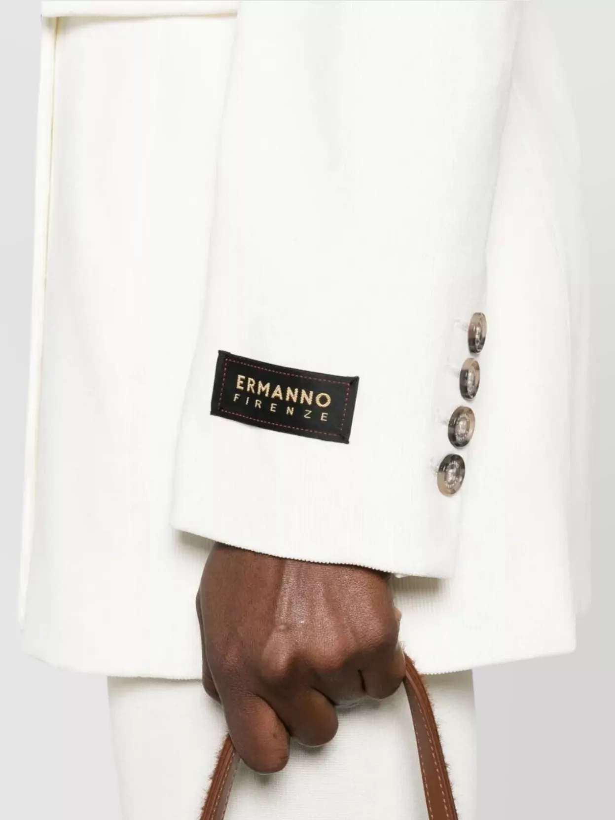 Ermanno Firenze Double-Breasted Jacket Notched Lapels
