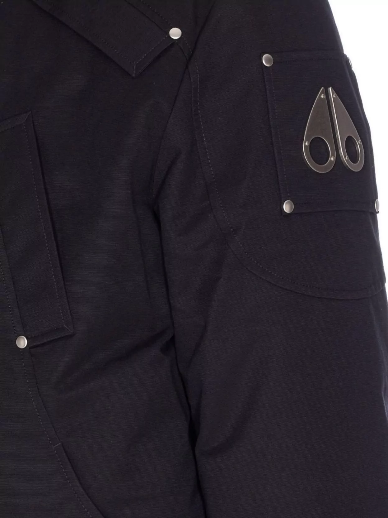 Moose Knuckles Versatile Bomber Jacket Removable Hood In Black