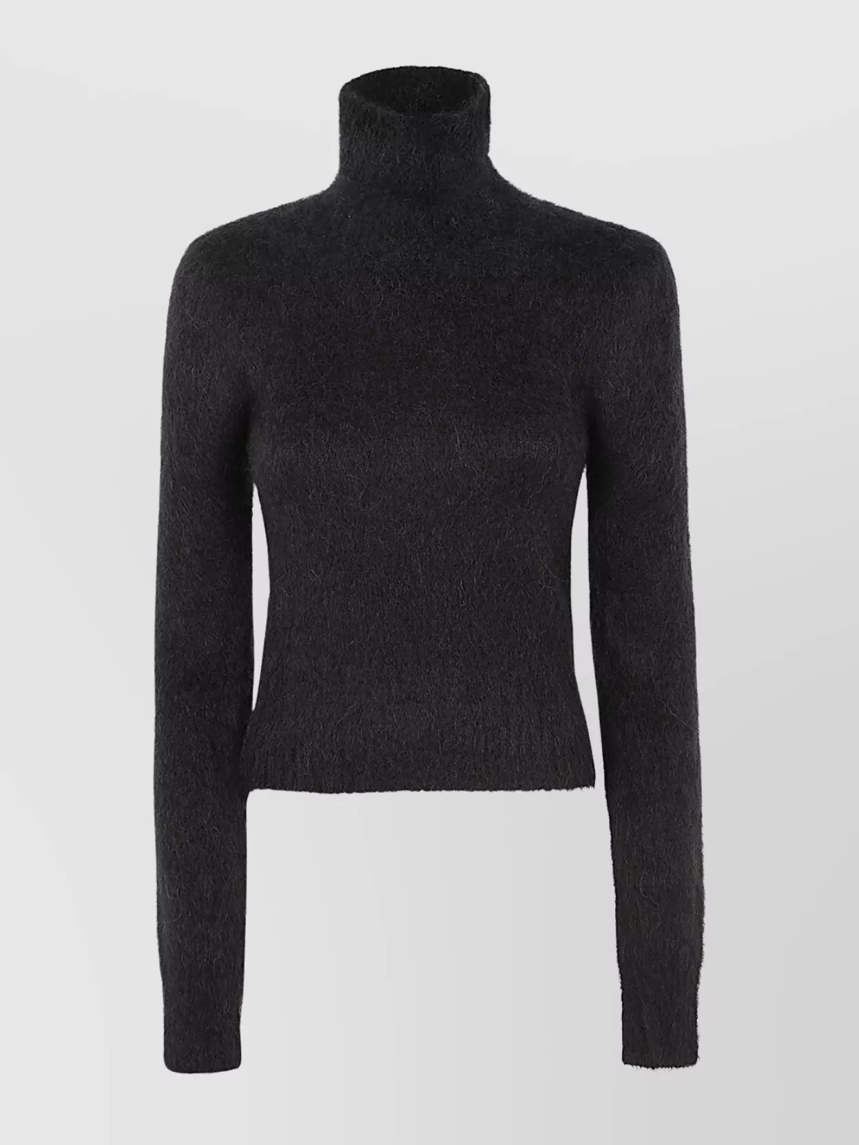 Ami Alexandre Mattiussi Ami Paris Slim Brushed Sweater Clothing In Black