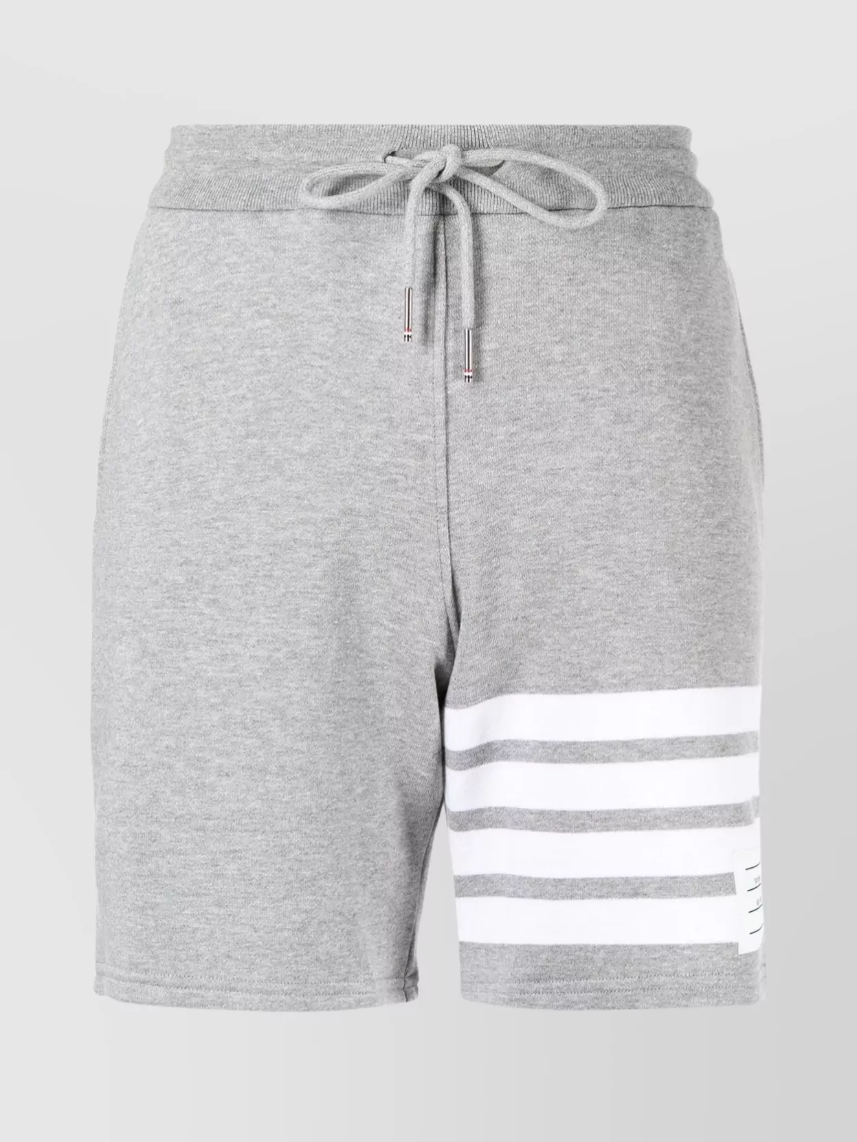 Thom Browne Mid-thigh Shorts With 4 Bar Stripe In Gray