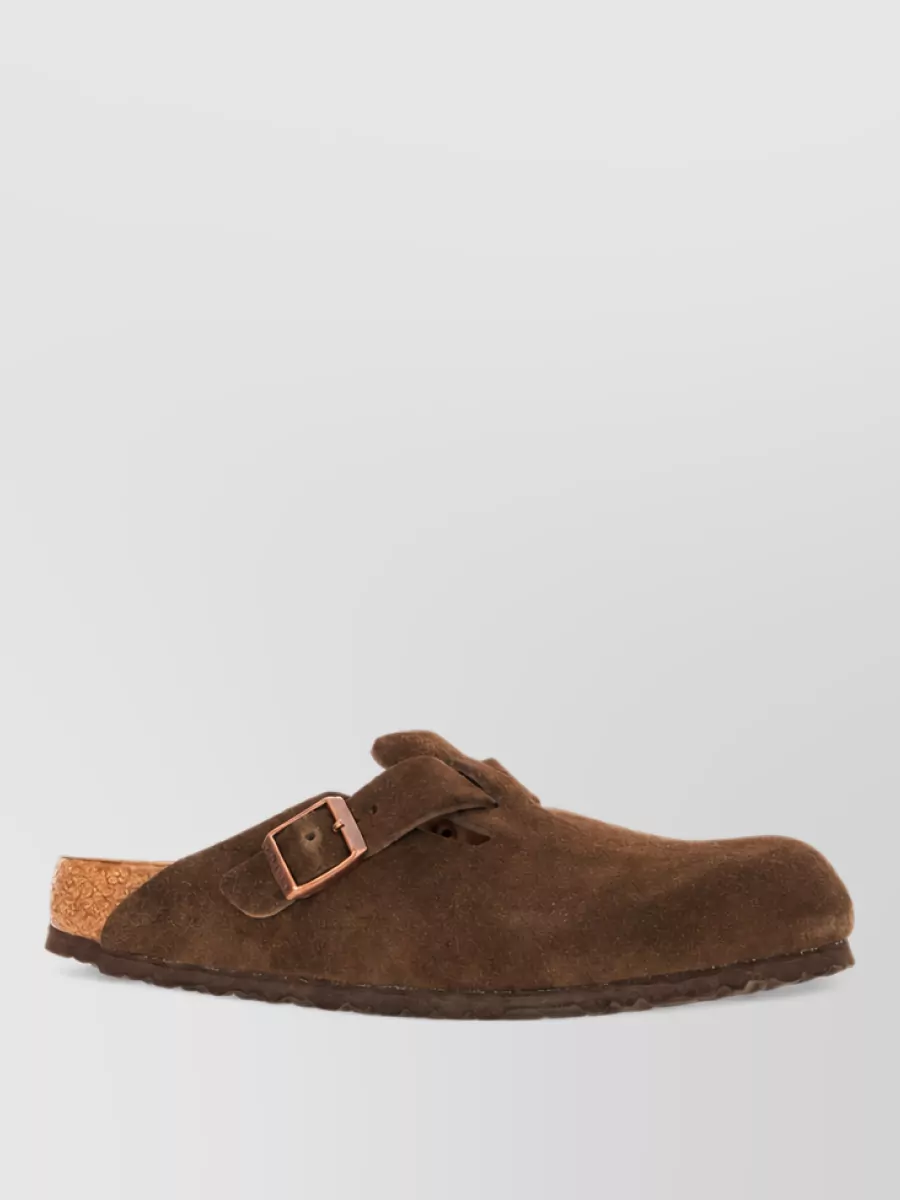Birkenstock suede leather mules