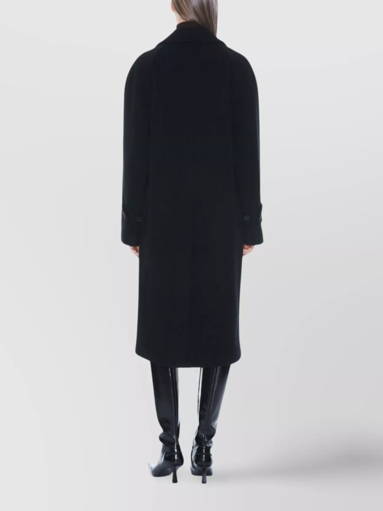 Filippa K Wool Blend Car Coat With Recycled Materials In Blue