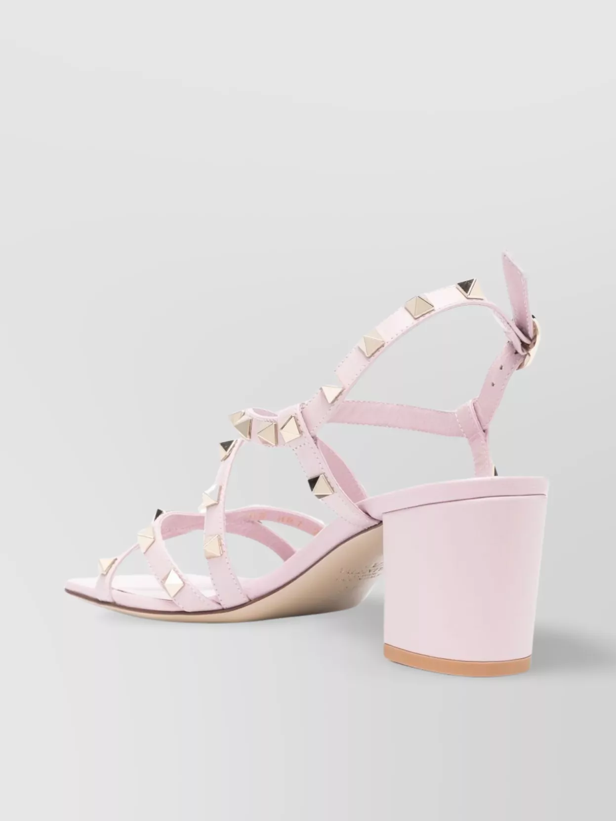 Valentino Garavani Studded Leather Block Heel Sandals