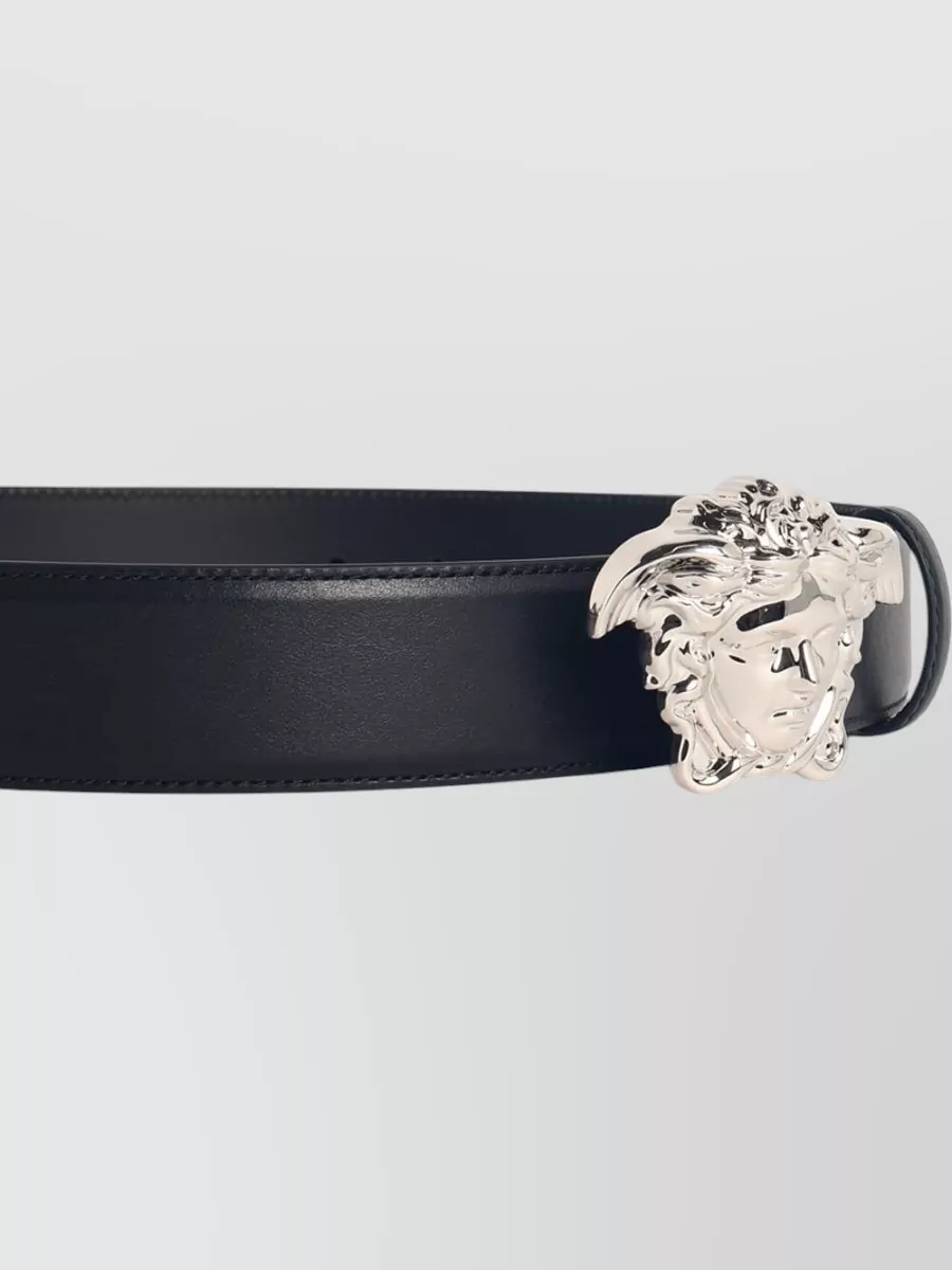 Versace Medusa Leather Belt Adjustable Length Smooth