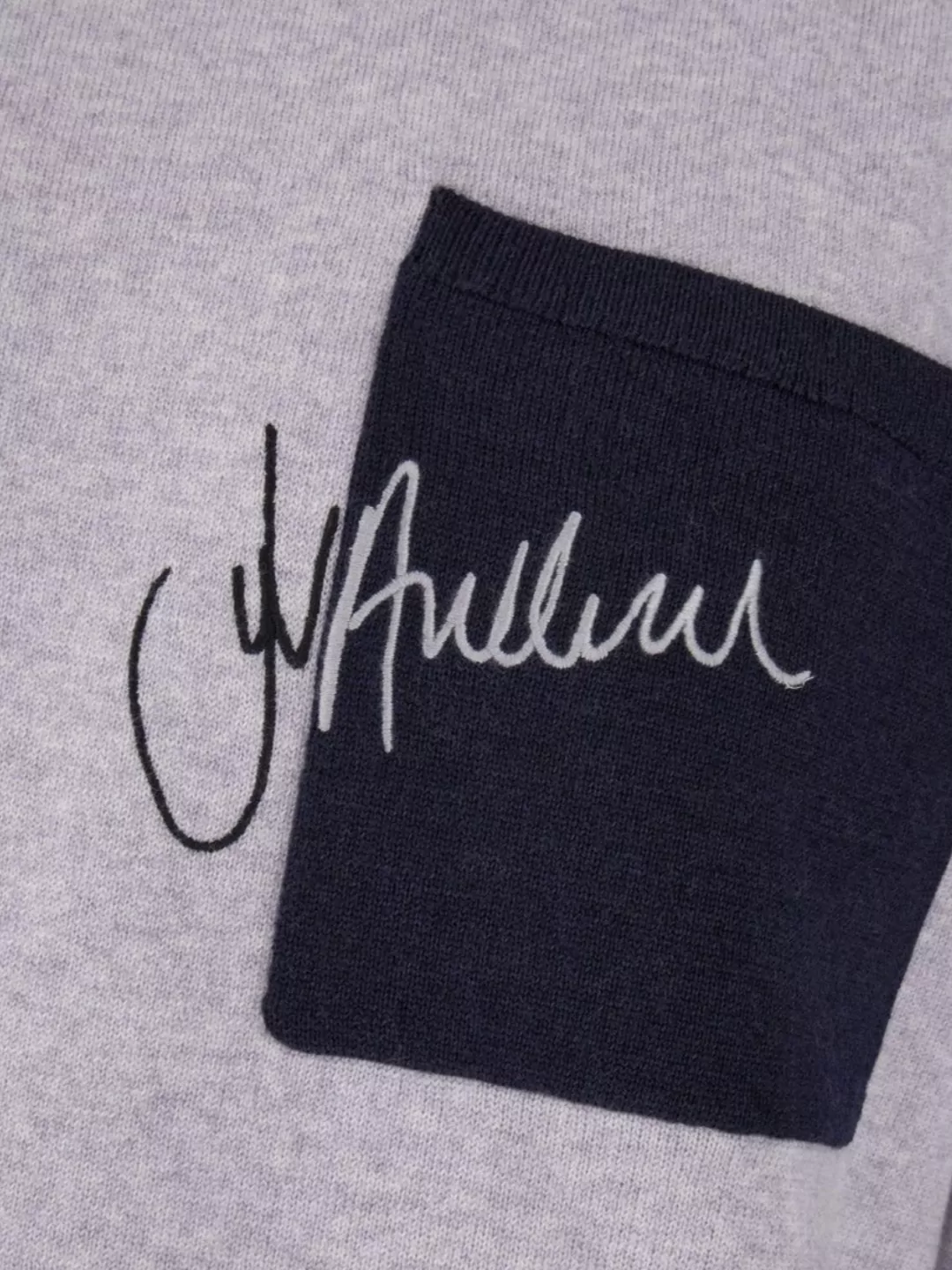 Jw Anderson Sweater Wool Patch Pocket In Purple