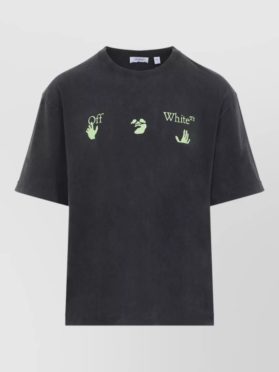 Off-White cotton logo print t-shirt