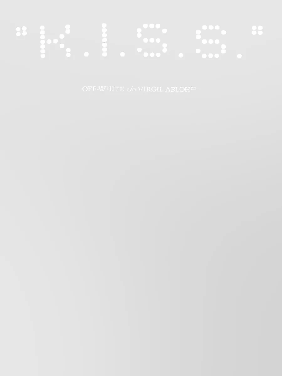 Off-White Kiss Quote Graphic Crew Neck T-Shirt