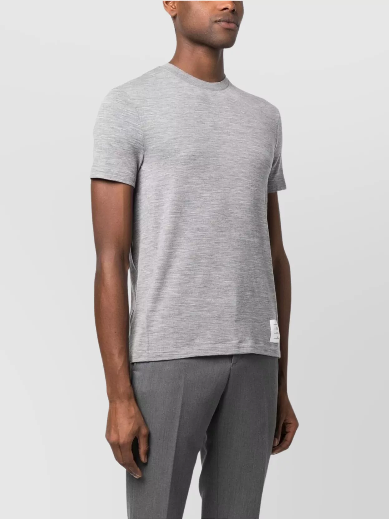 Thom Browne Wool Crew Neck T-Shirt