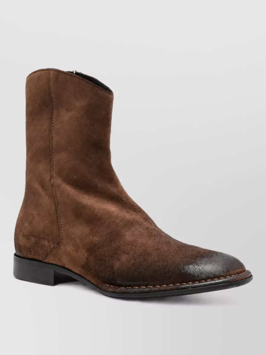 Emporio Armani leather ankle boots