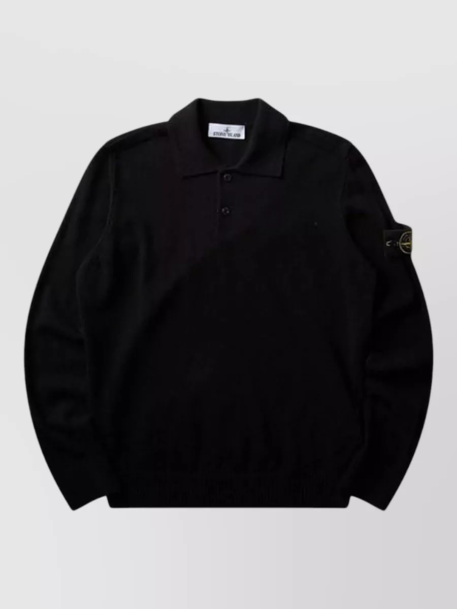 Stone Island wool polo sweater