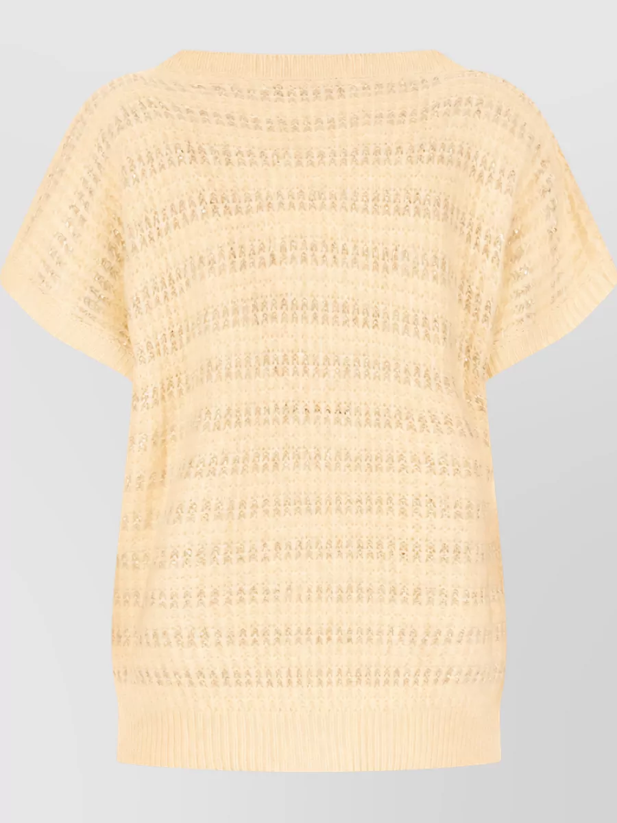 Fabiana Filippi Embroidered Wool-Blend Sweater
