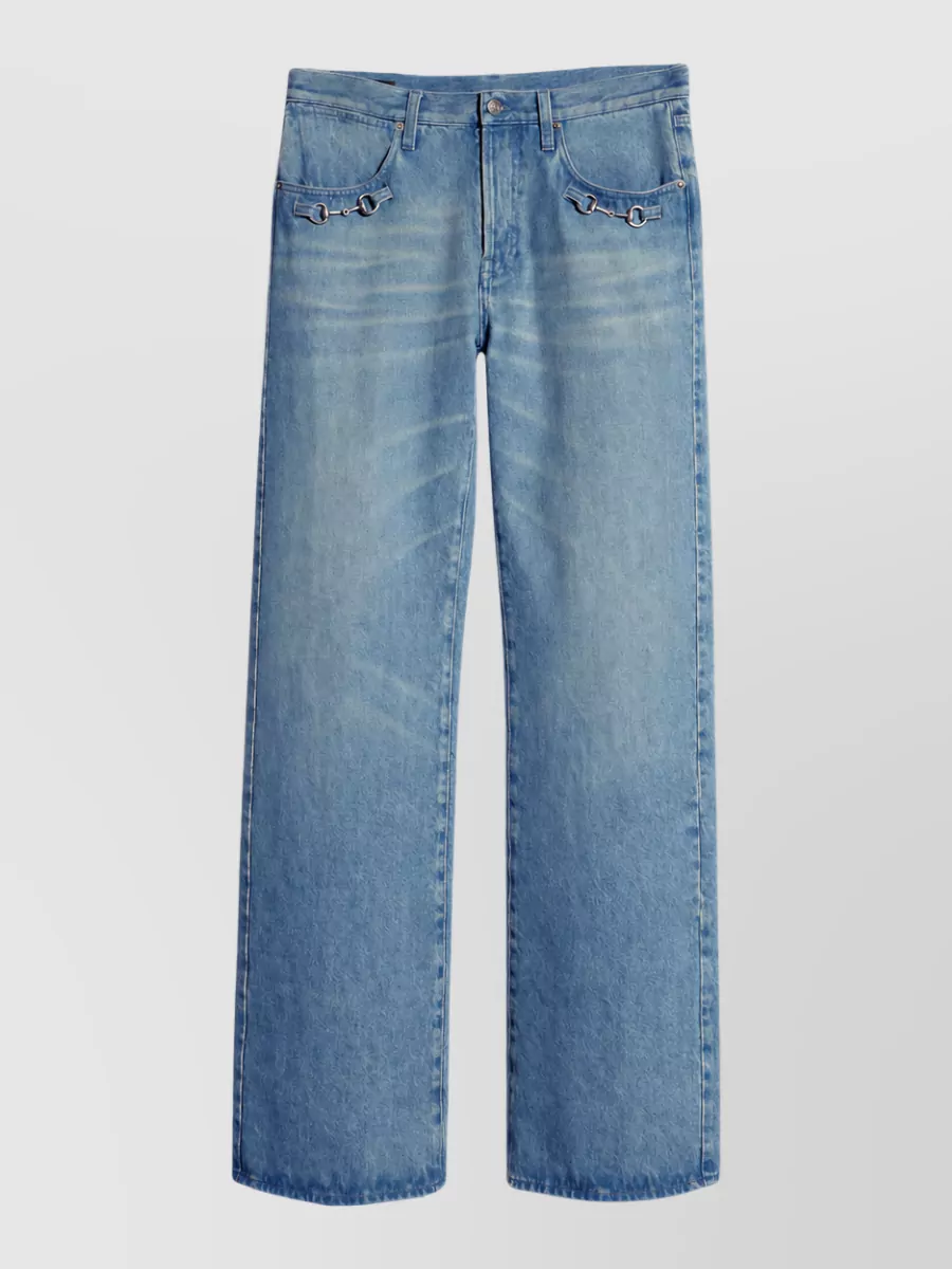 Gucci Denim low-rise flared jeans