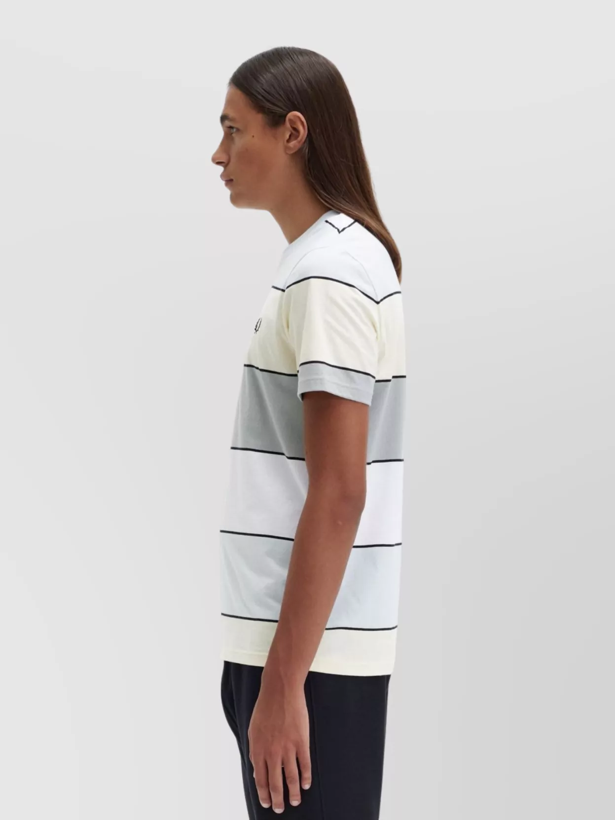 Fred Perry Striped Crew Neck T-Shirt With Short Sleeves