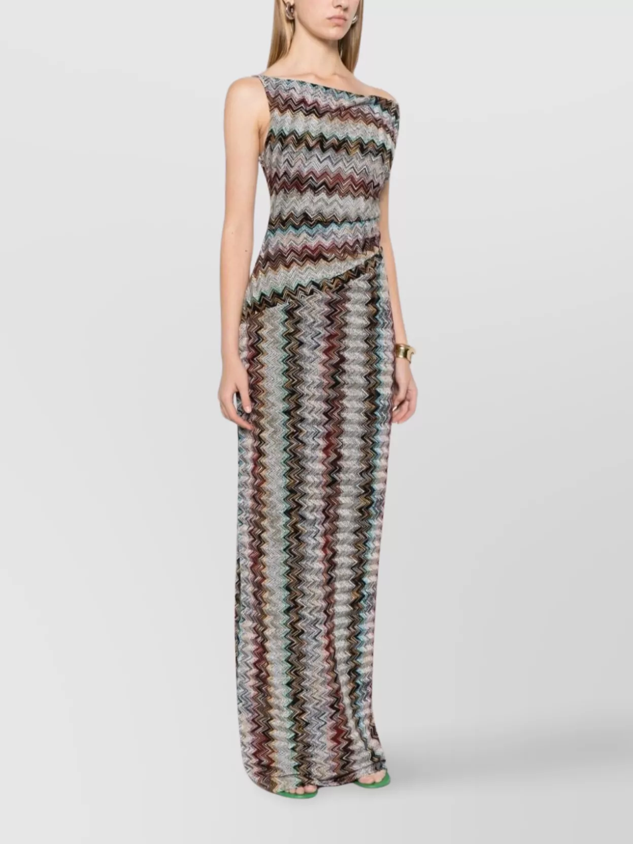 Missoni Long Dress With Zig Zag Motif