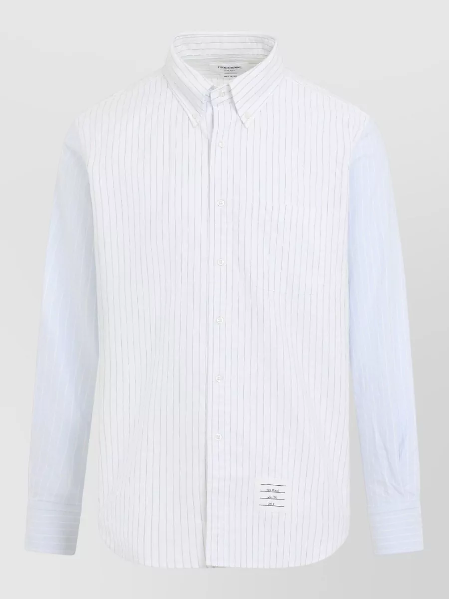 Thom Browne striped cotton button-down shirt