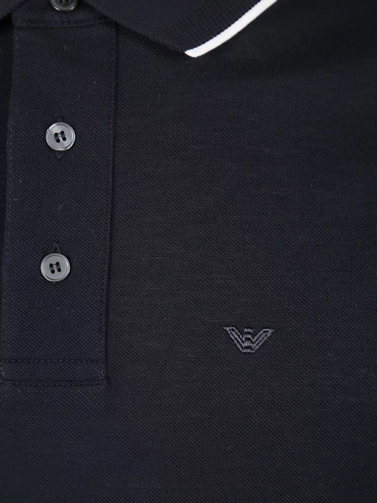 Emporio Armani Trimmed Collar Polo Shirt