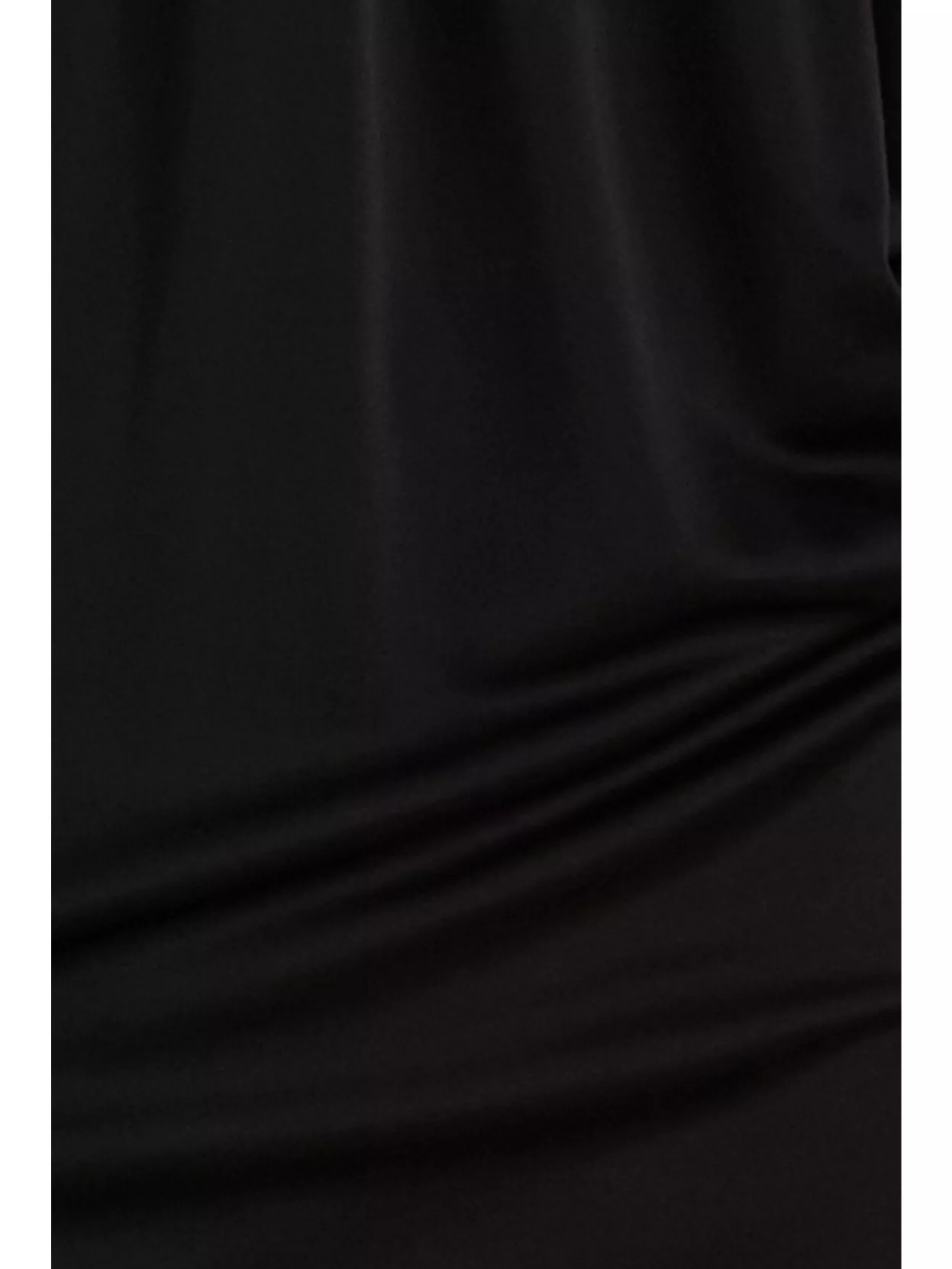 Versace Draped One Shoulder Midi Dress In Black