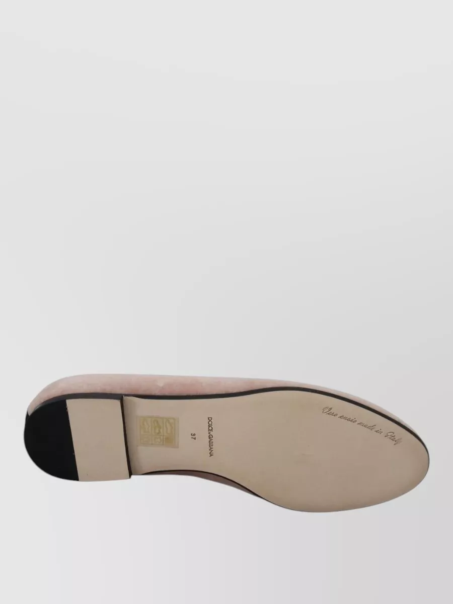 Dolce&Gabbana Velvet Ballerina Flats